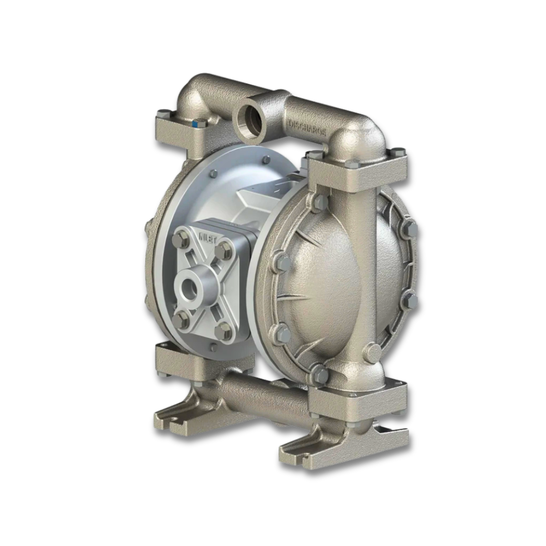 G1F 1-inch (25 mm) metallic AODD ball valve pump, optimized for reliable industrial fluid handling in challenging applications.
