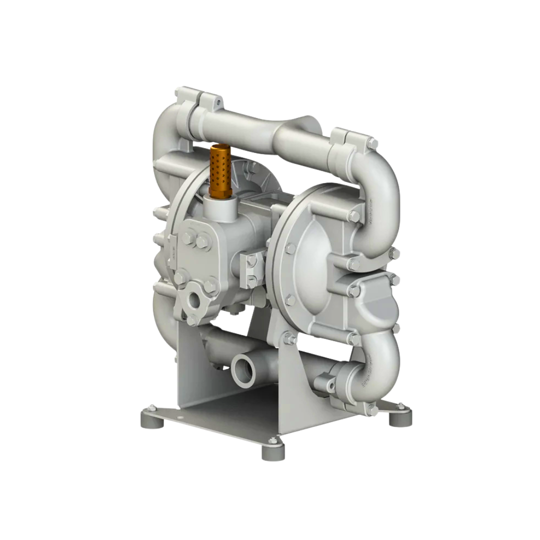 HDF1 and HDF25 Metallic AODD 1-inch Heavy Duty Flap Valve Pump, designed for robust fluid transfer in demanding industrial conditions.
