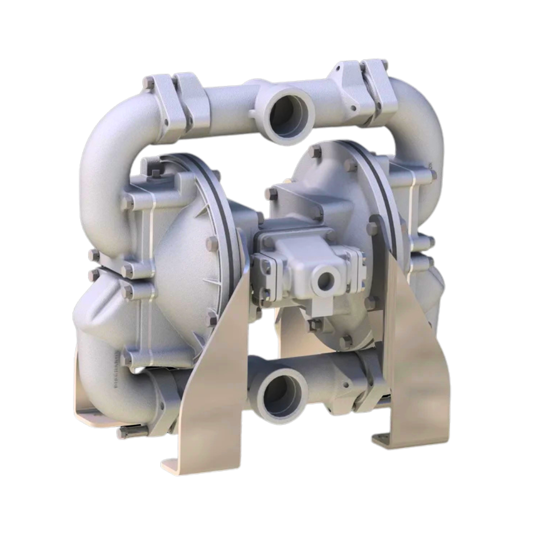 SPB20 2-inch metallic AODD heavy-duty flap valve pump, engineered for efficient fluid transfer in demanding industrial environments, offering reliable performance under high-pressure conditions.
