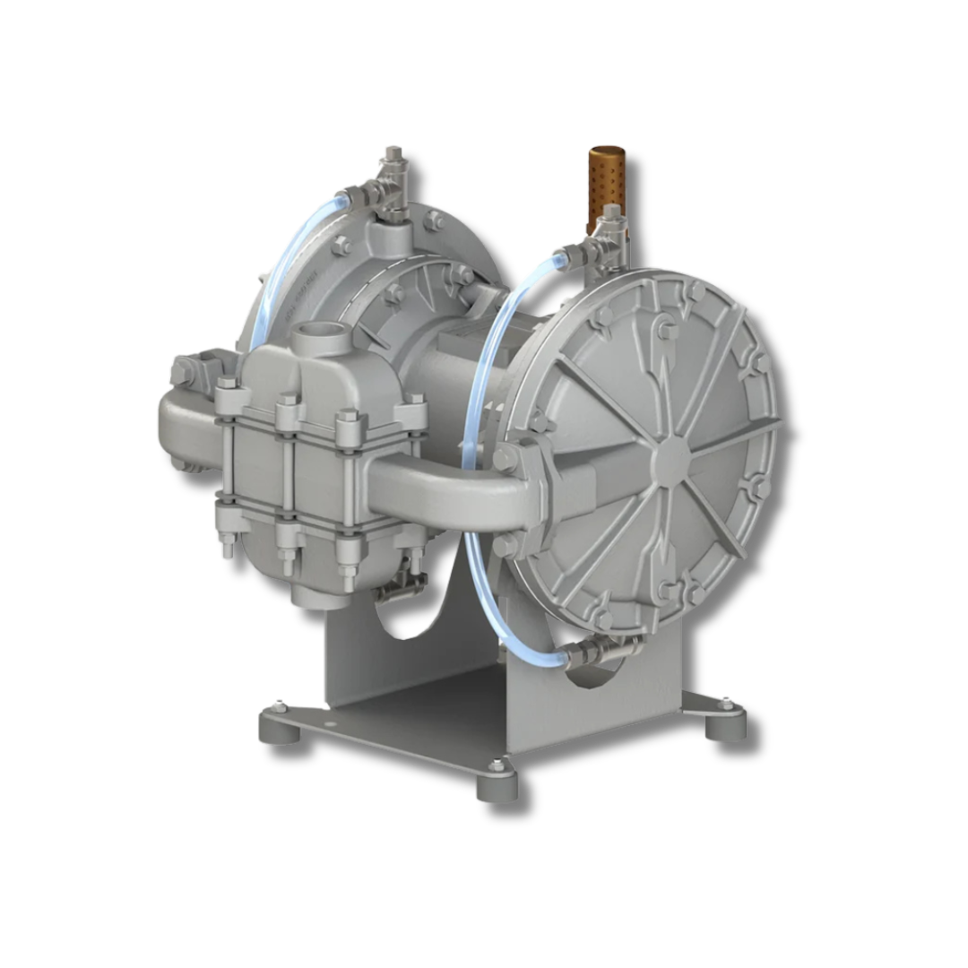 ST1 and ST25 metallic AODD pumps, designed for containment-duty fluid transfer, offering enhanced safety and reliability in industrial and hazardous environments.