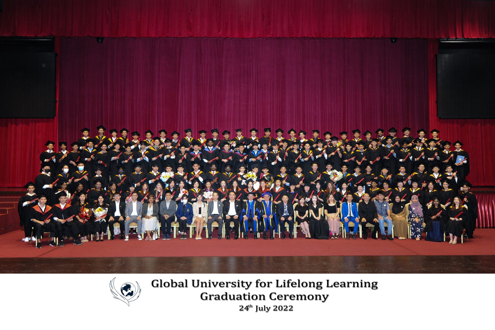 SBIT's graduates group photo at GULL's Graduation Ceremony