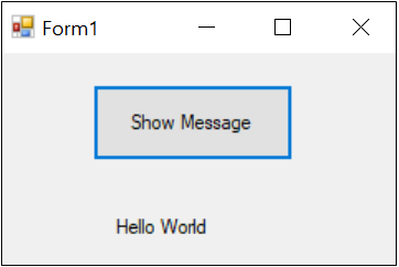 You can now see "Hello World"