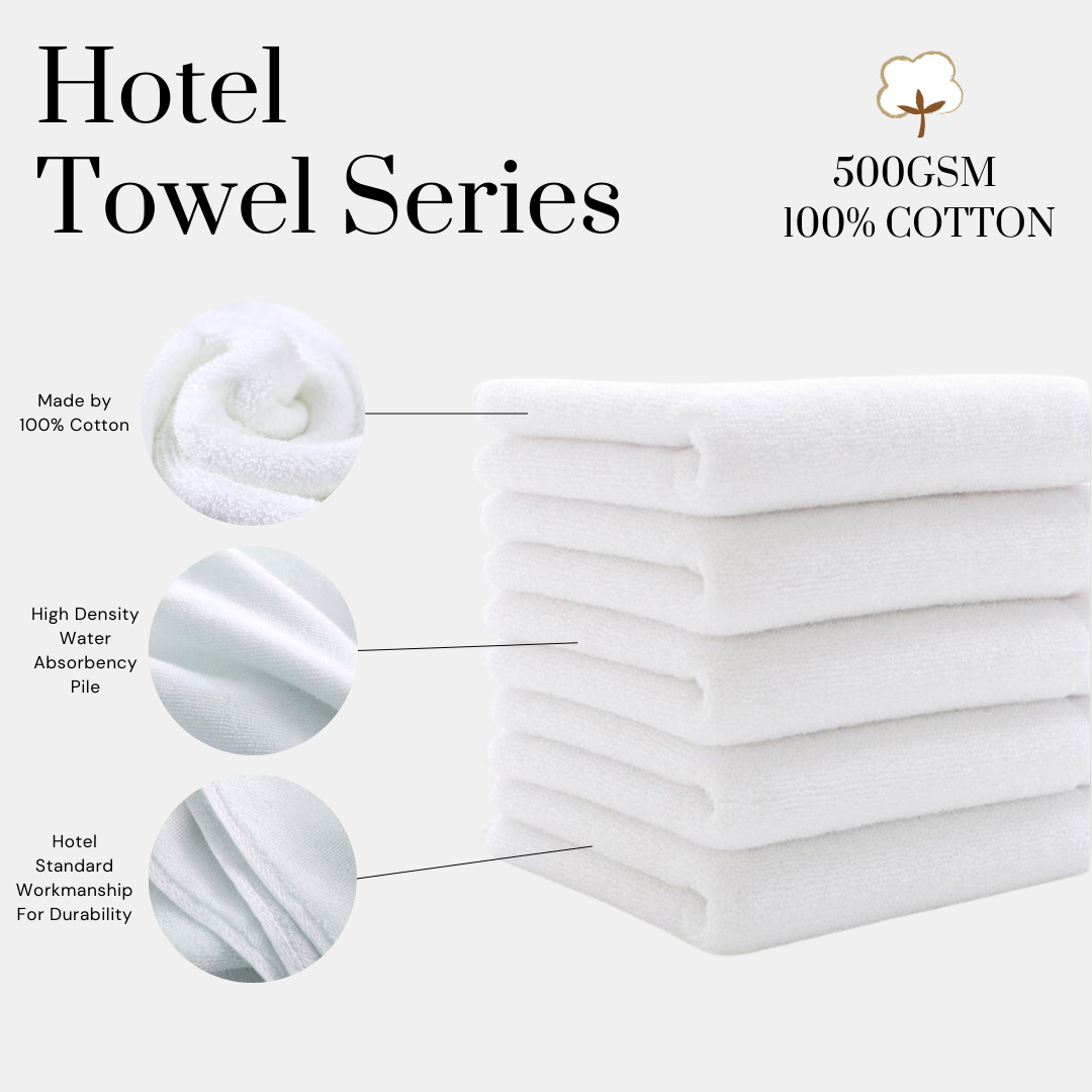 Luxez hotel White towel 500gsm 
