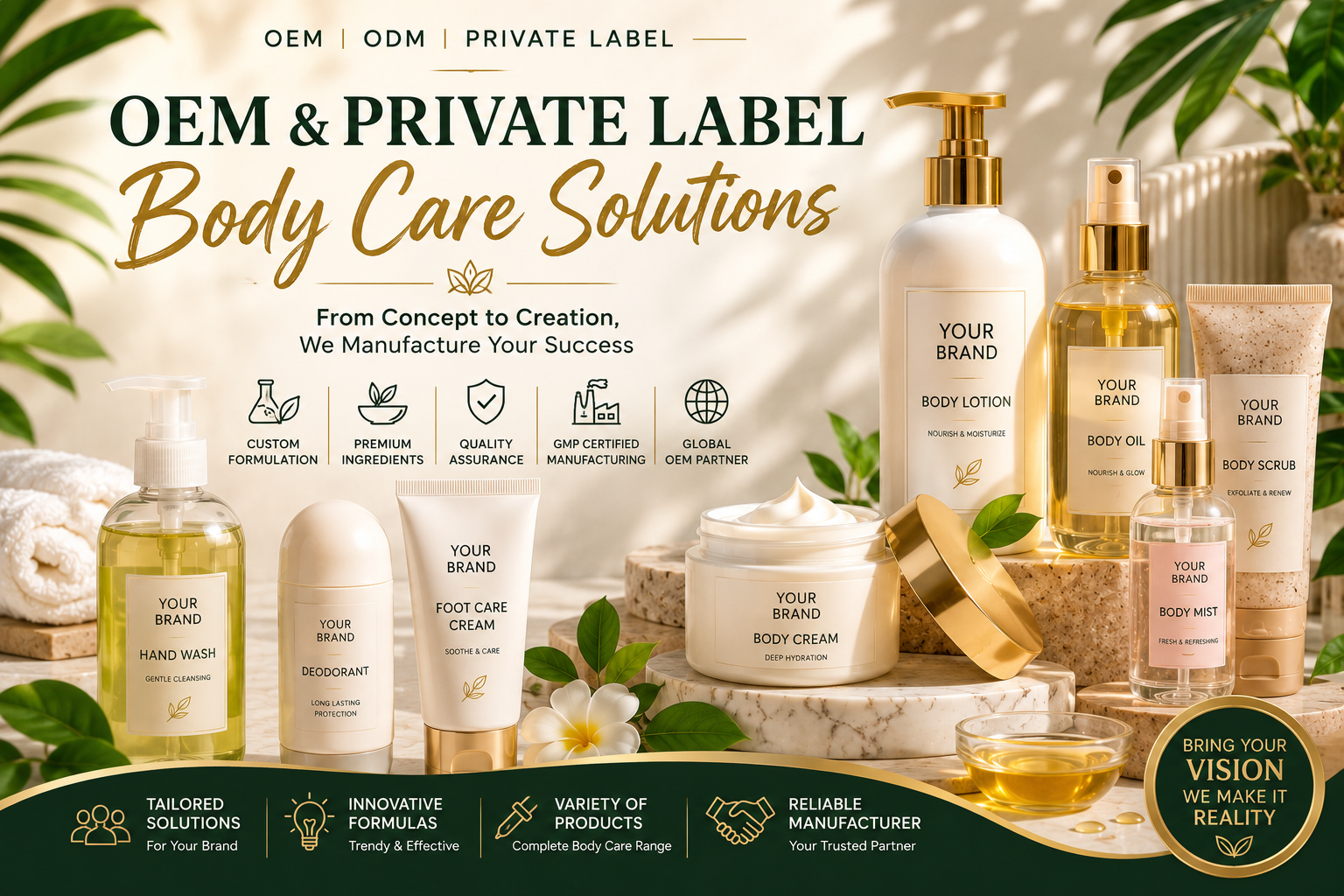 OEM Private Label Body Care Manufacturer Malaysia