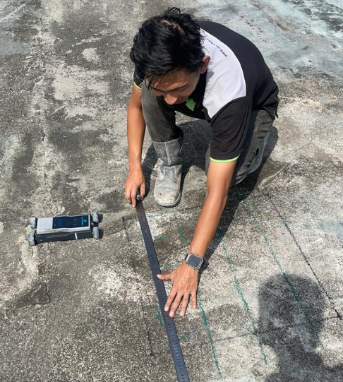 Profometer Rebar and Cover Measurement