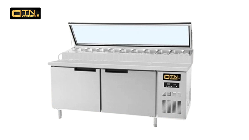 image of counter top salad bar chiller