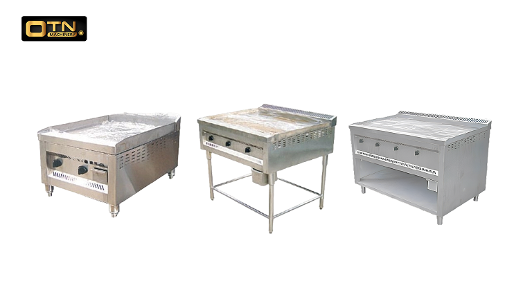 griddle with cabinet, griddle with stand, griddle with tabletop OTN Machinery Segamat