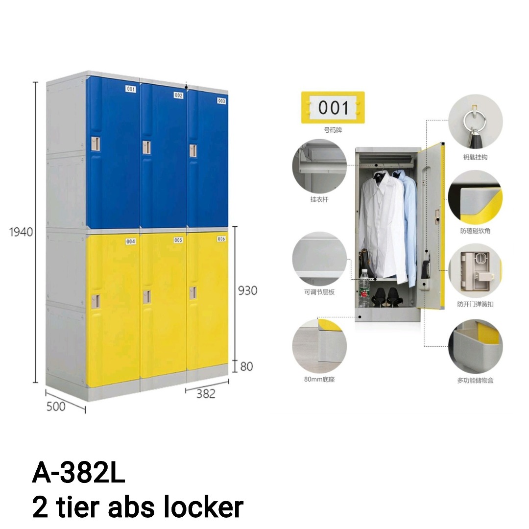 Vconcept Two Tier ABS Locker Vconcept Two Tier ABS Locker