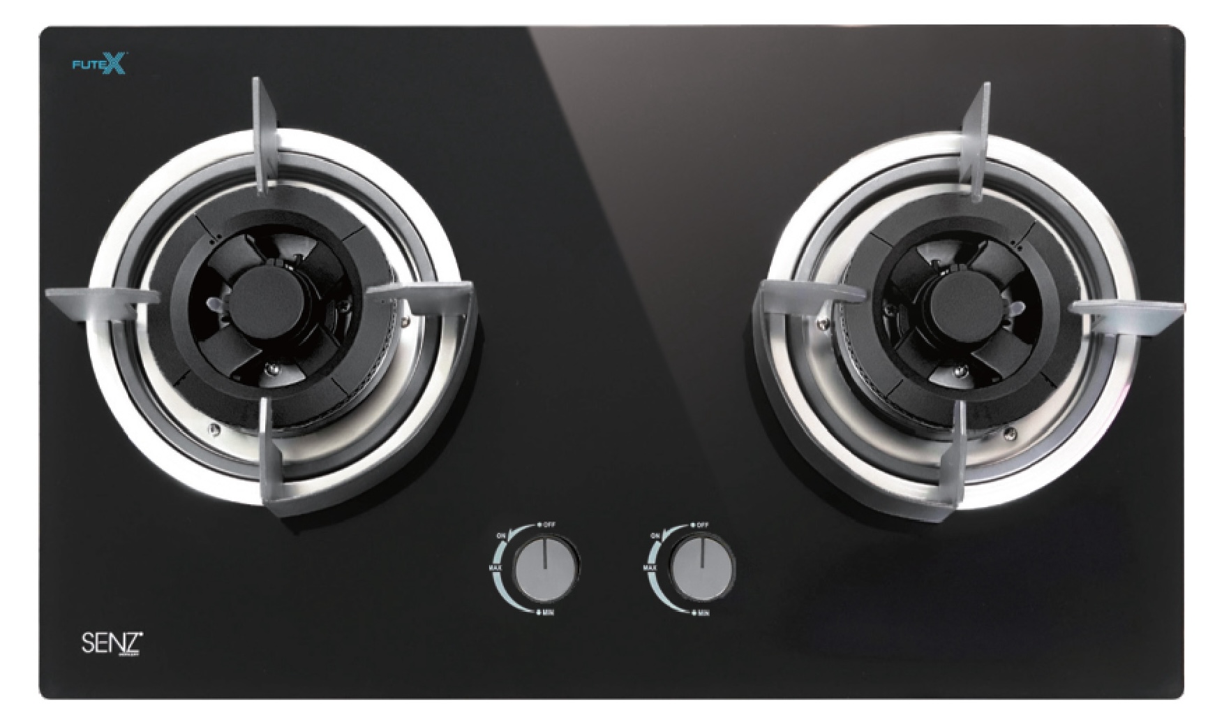SENZ Gas Cooker 2 Burners Flexible Base Sealed Burner SZ-GS368FL