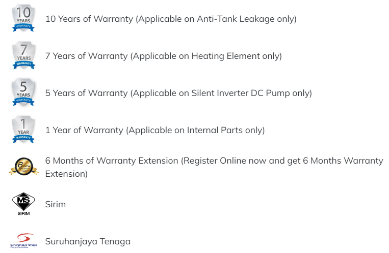 RUBINE Water Heater Instant DC Pump Cetus�燫WH-CE521D-MRCG/MRIG/MRSB