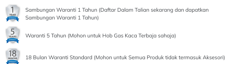 RUBINE Dapur Gas Terbina Dalam 2 Pembakar Siri Fasco RGH FASCO+3B-86TG