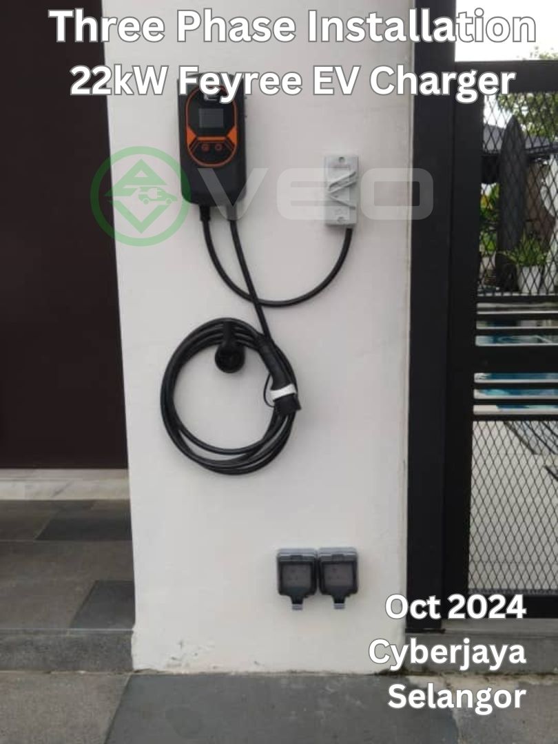 Three Phase 22kW Feyree EV Charger Installation