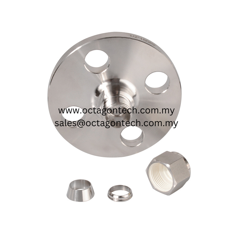 Flange Tube Connector Double Ferrules Supplier Malaysia - Octagon Tech (M) Sdn Bhd