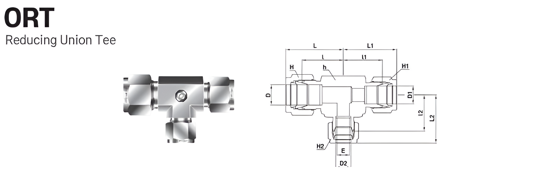 Instrumentation Tube Fittings Malaysia Supplier Reducing Union Tee