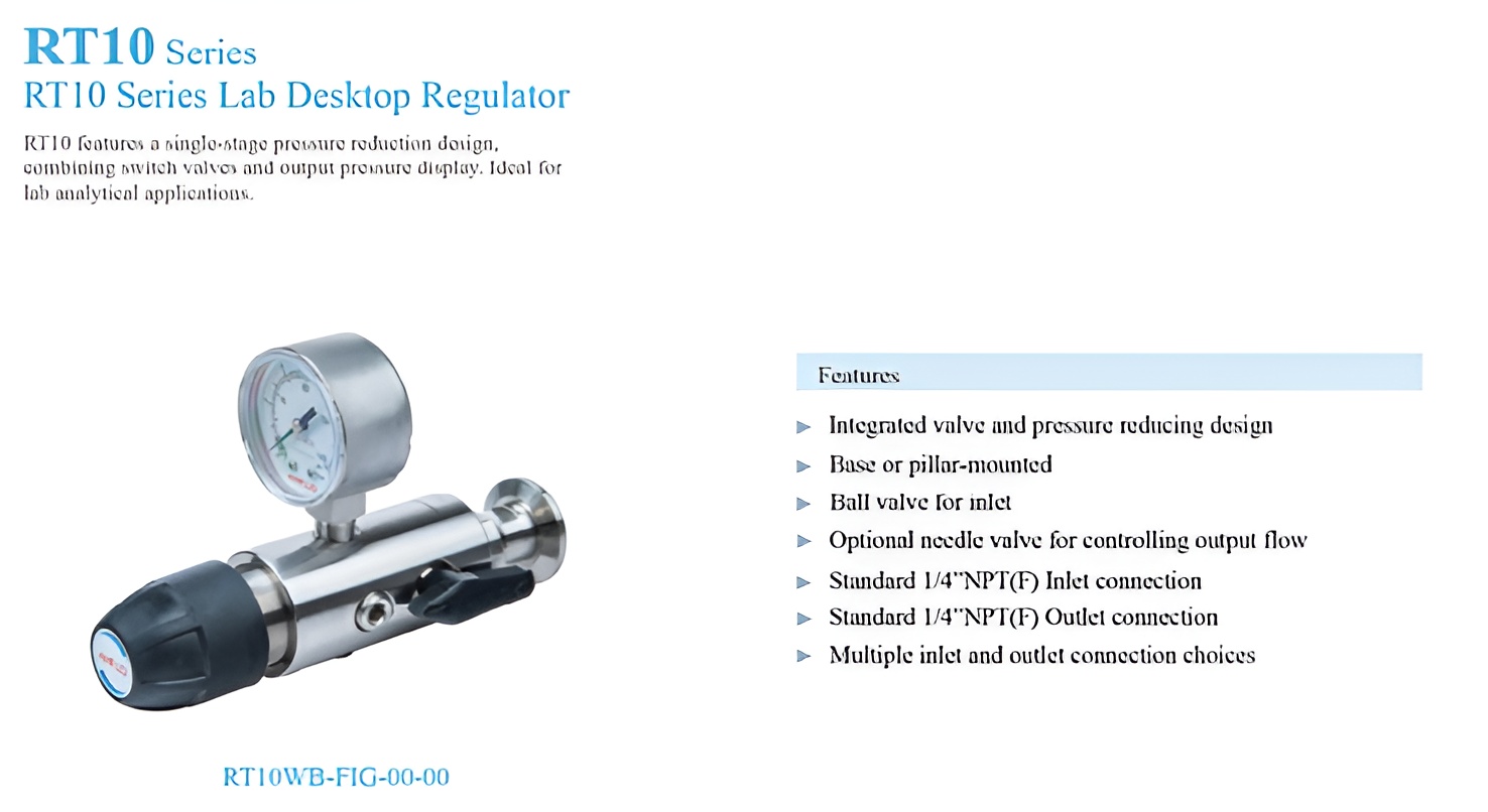 RT10 LAB DESKTOP GAS REGULATOR SUPPLIER MALAYSIA