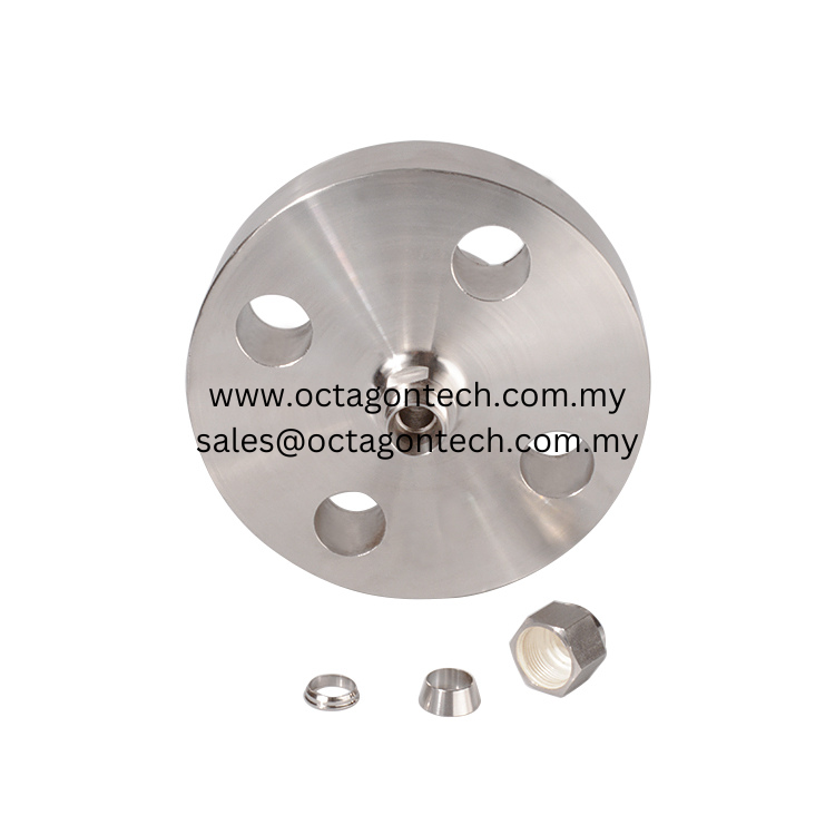 Stainless Steel SS316L Flange to Tube Connector Supplier Malaysia - Octagon Tech (M) Sdn Bhd