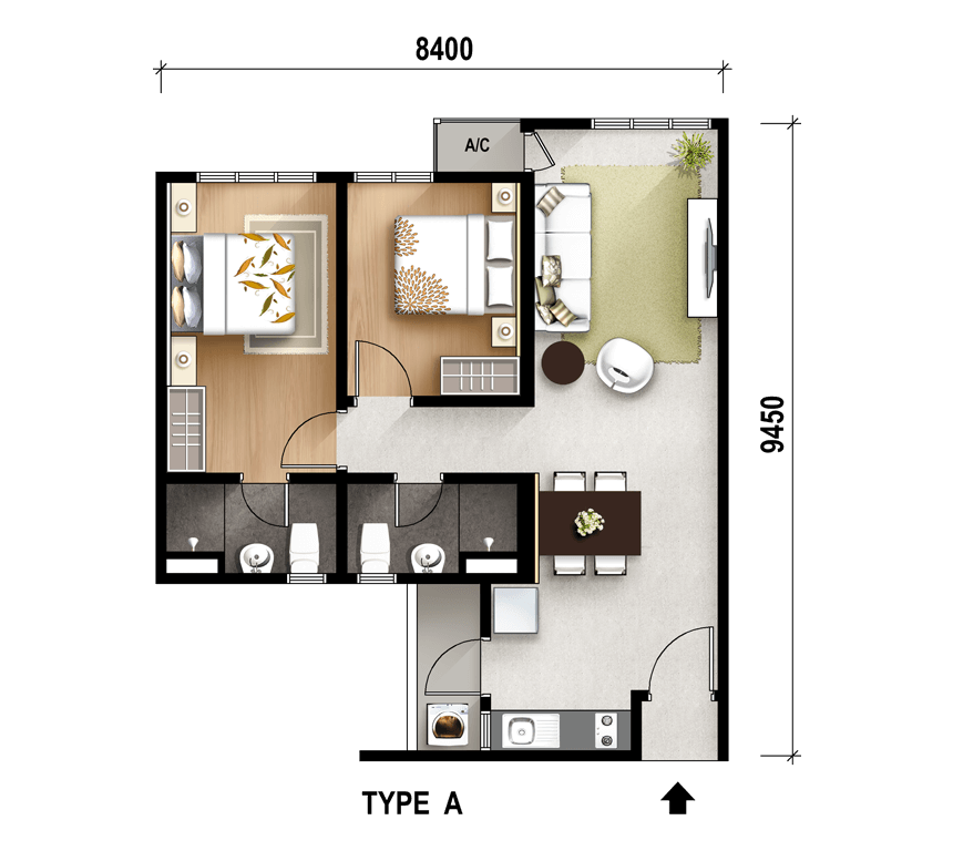 Type A Floor Plan 2