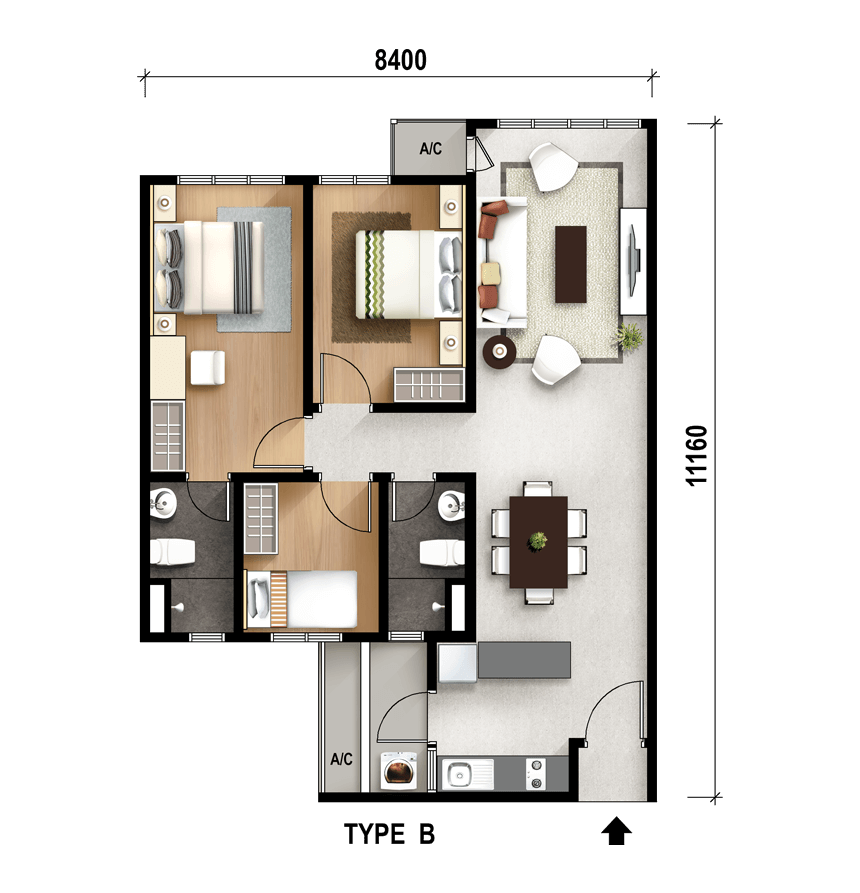 Type B Floor Plan 2