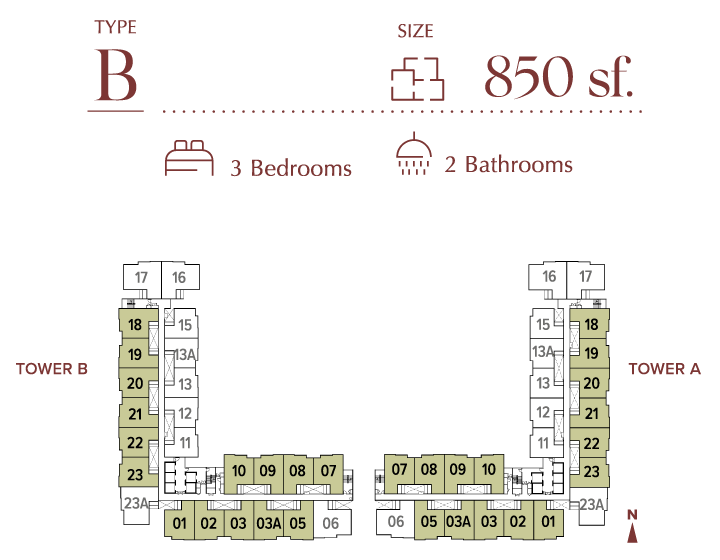 Type B Floor Plan 1