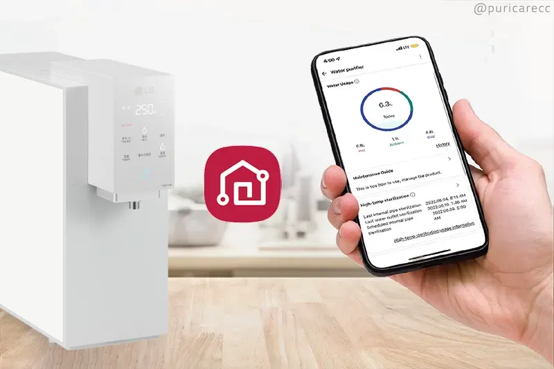 Smart home water purifier with WiFi connected