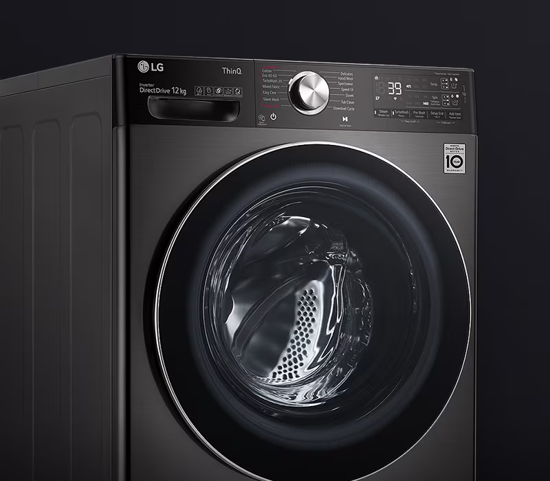 Tempered glass door close-up