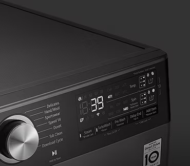 Larger display and elegant metal knob