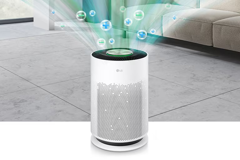 Ionizer reducing airborne bacteria