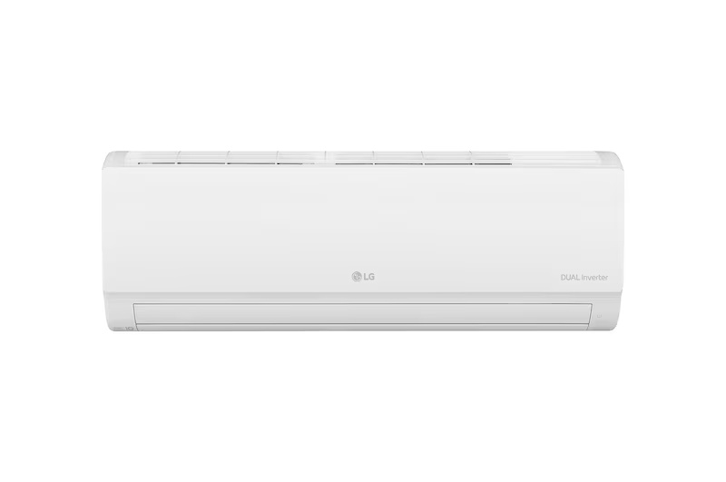 LG 1.5HP Dual Inverter Classic Air Conditioner cooling a living room
