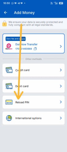 TNG reload PIN received