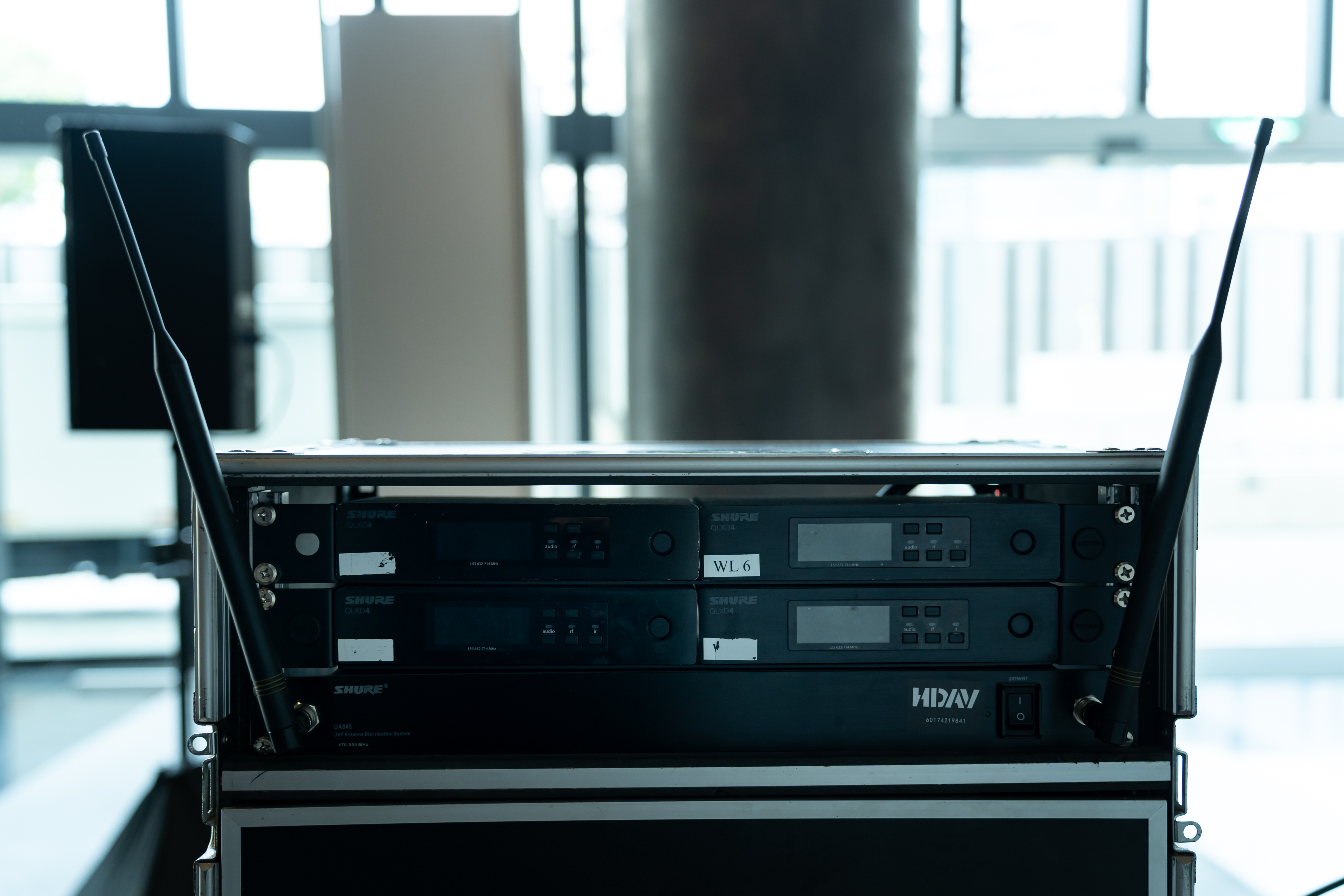 Shure QLXD2/4 Beta58 digital wireless microphone system with 24-bit audio for professional event rental in Penang.