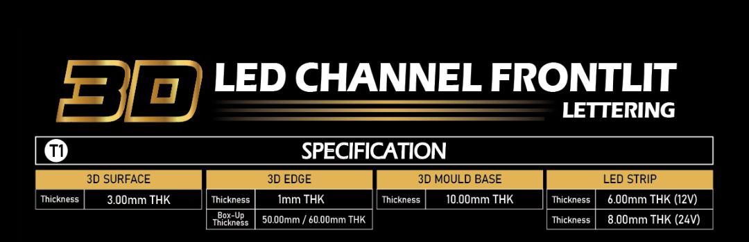 3D LED Channel