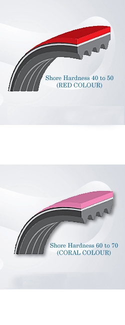 Topcoated Poly-Ribbed Belt