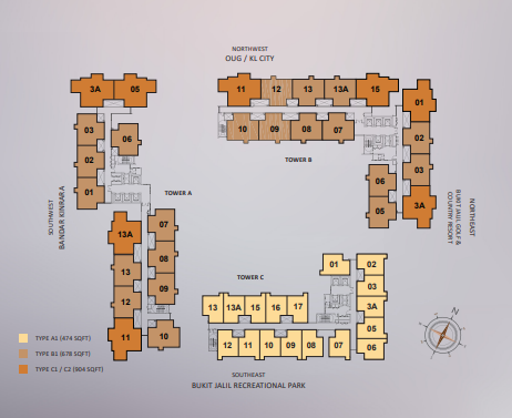 Typical layout plan