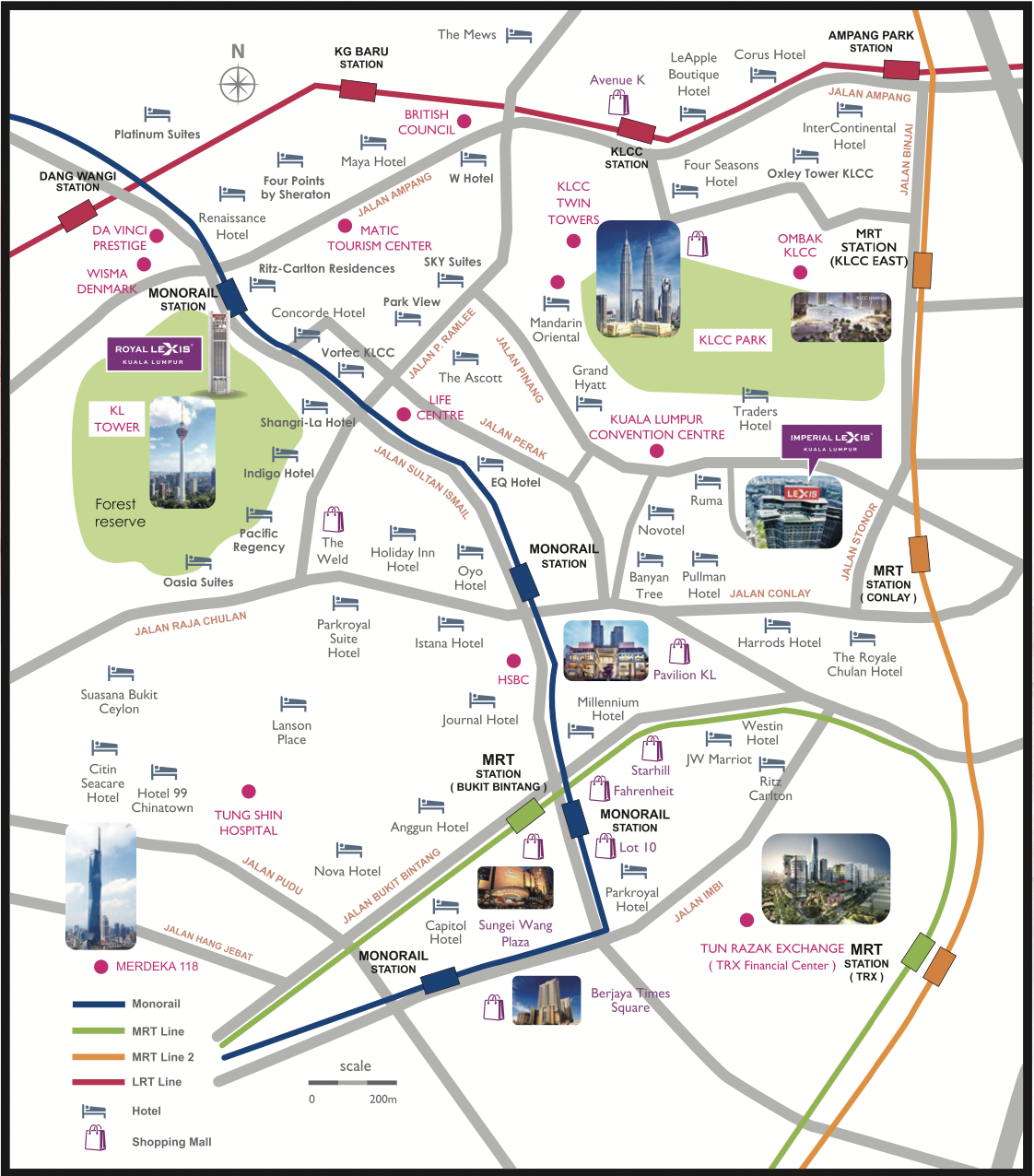 Royal Lexis Location Map