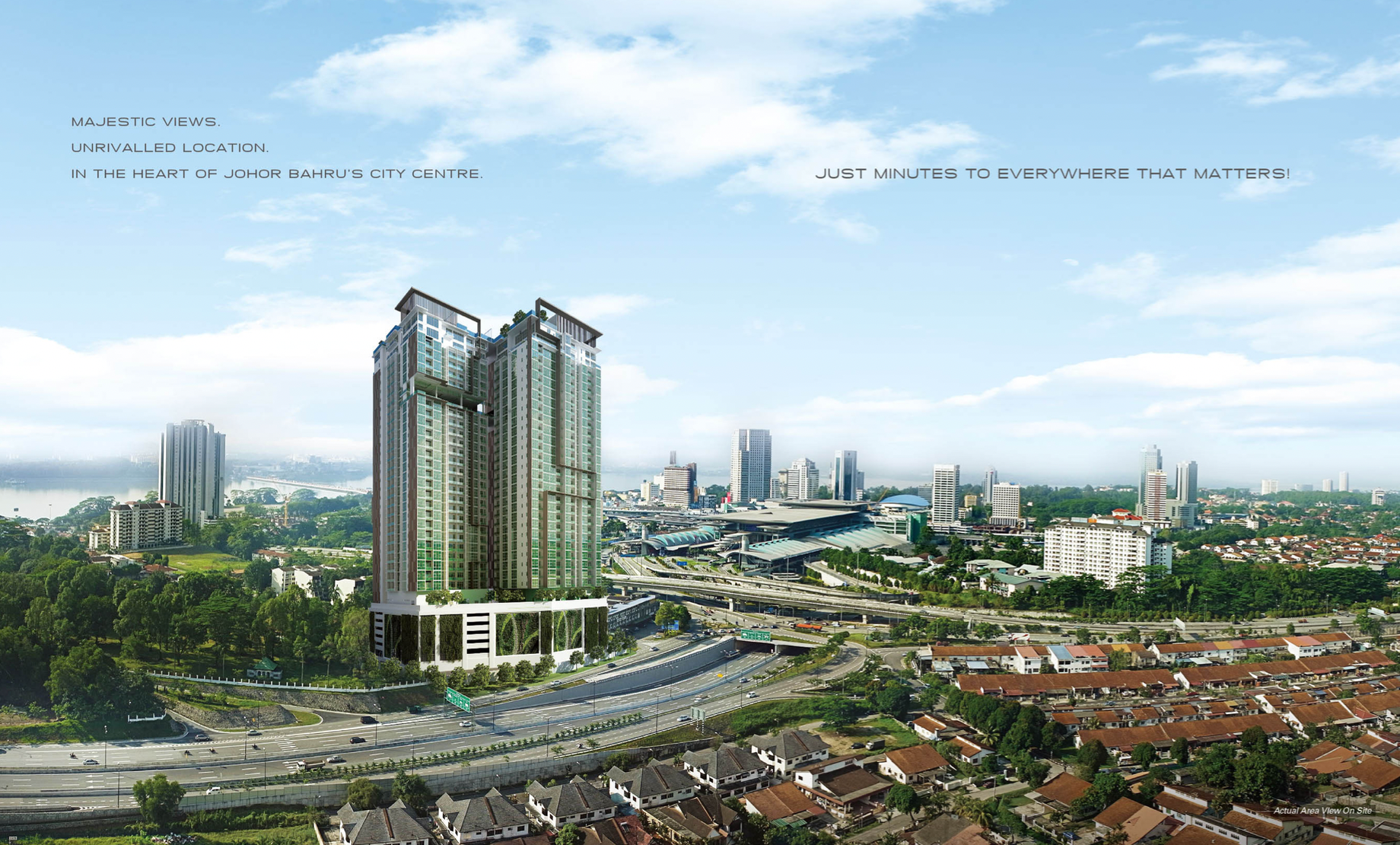 Aerial view of Paragon Suites @ CIQ
