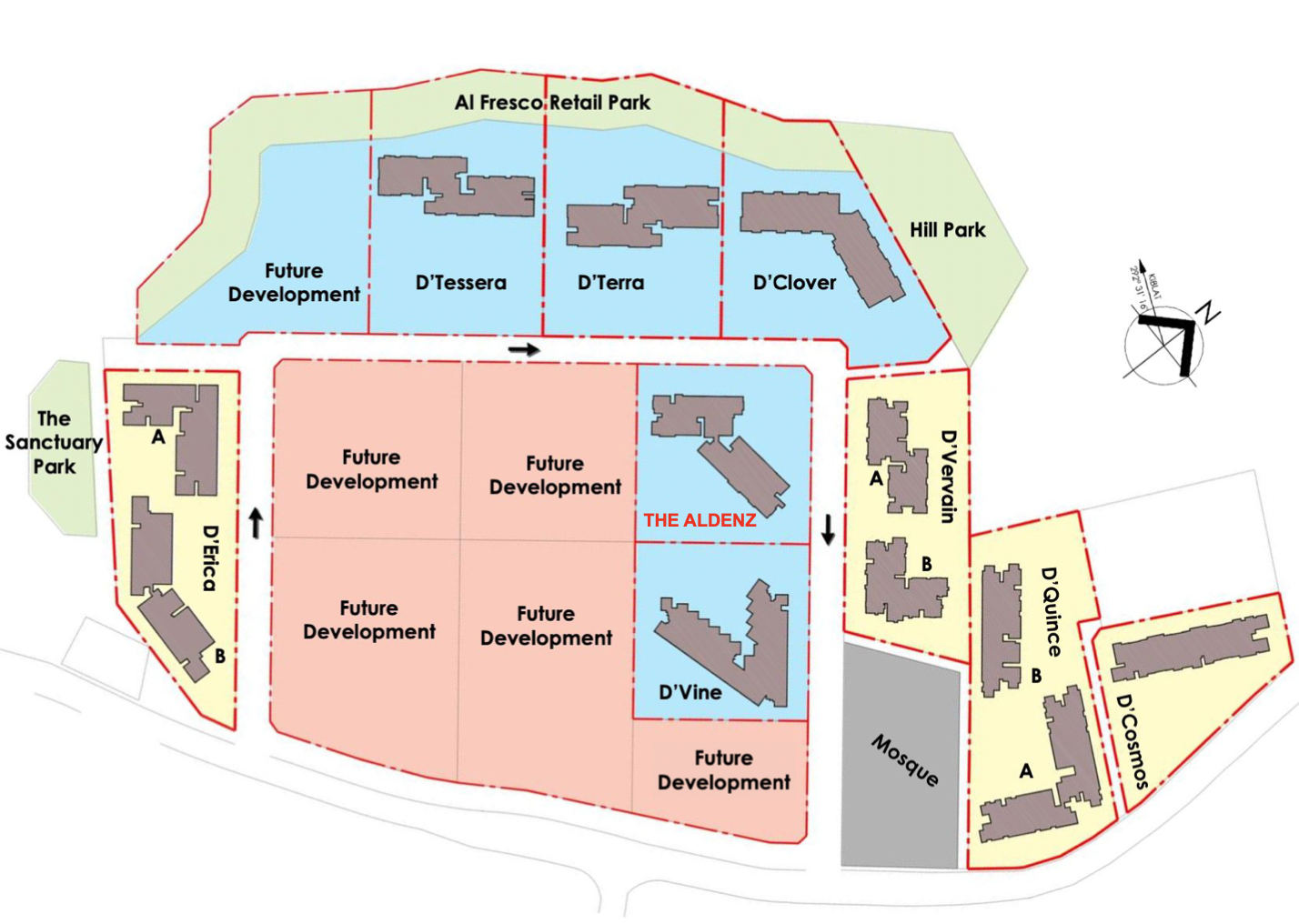 The Aldenz Central Park Damansara master plan