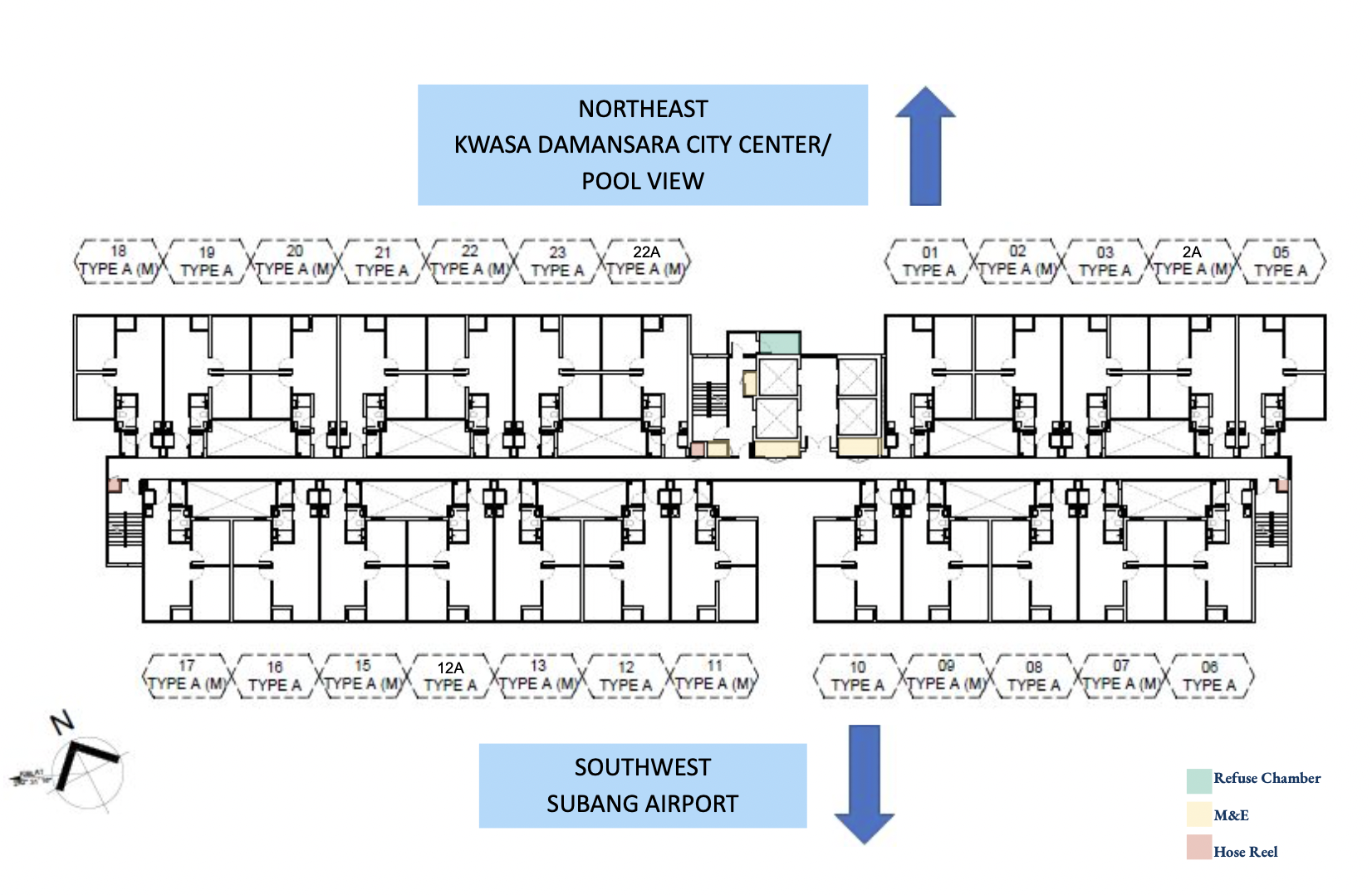 D'Nuri Residences typical floor layout
