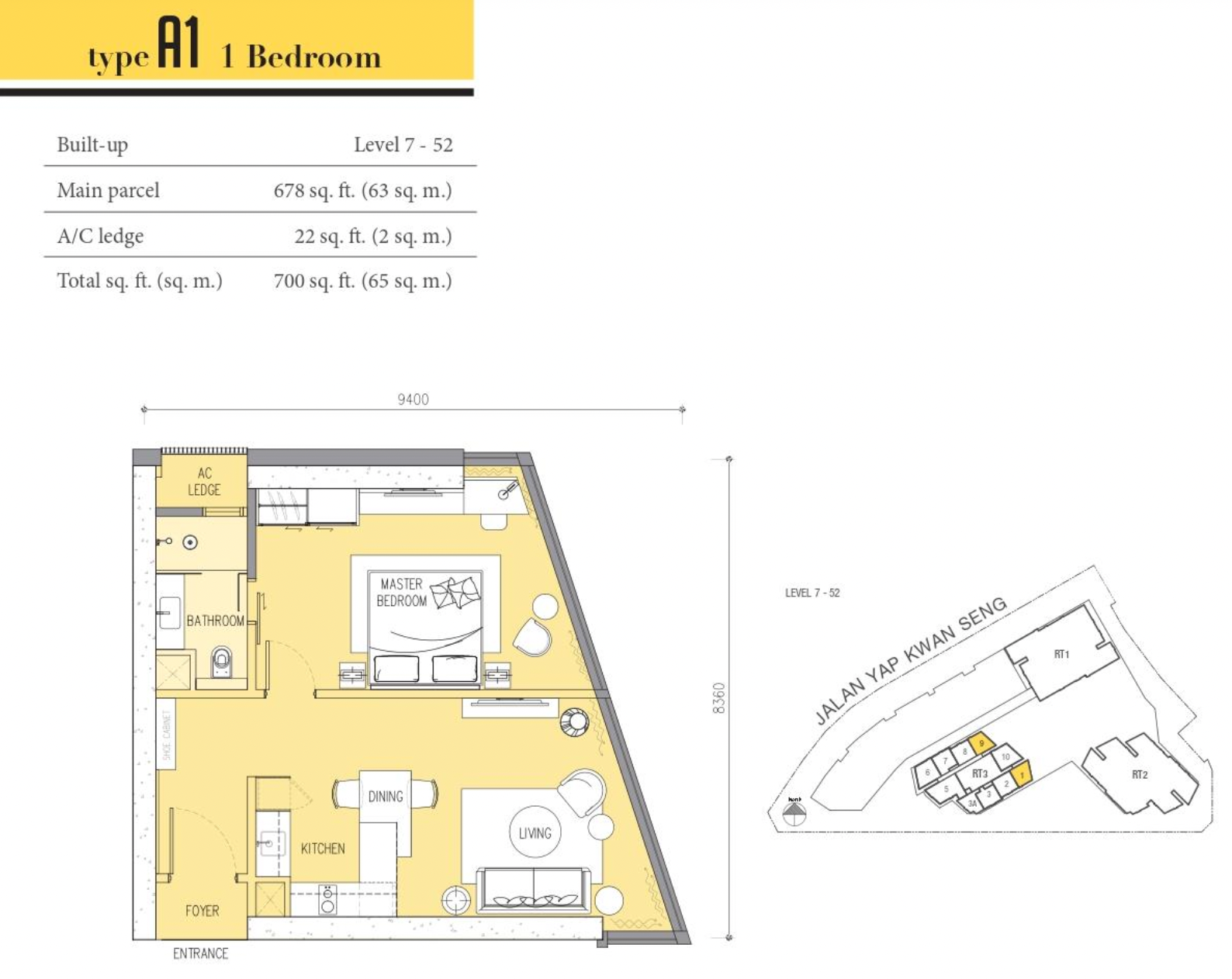Ascott Star KLCC Type A1 700ƽ 1һͼ