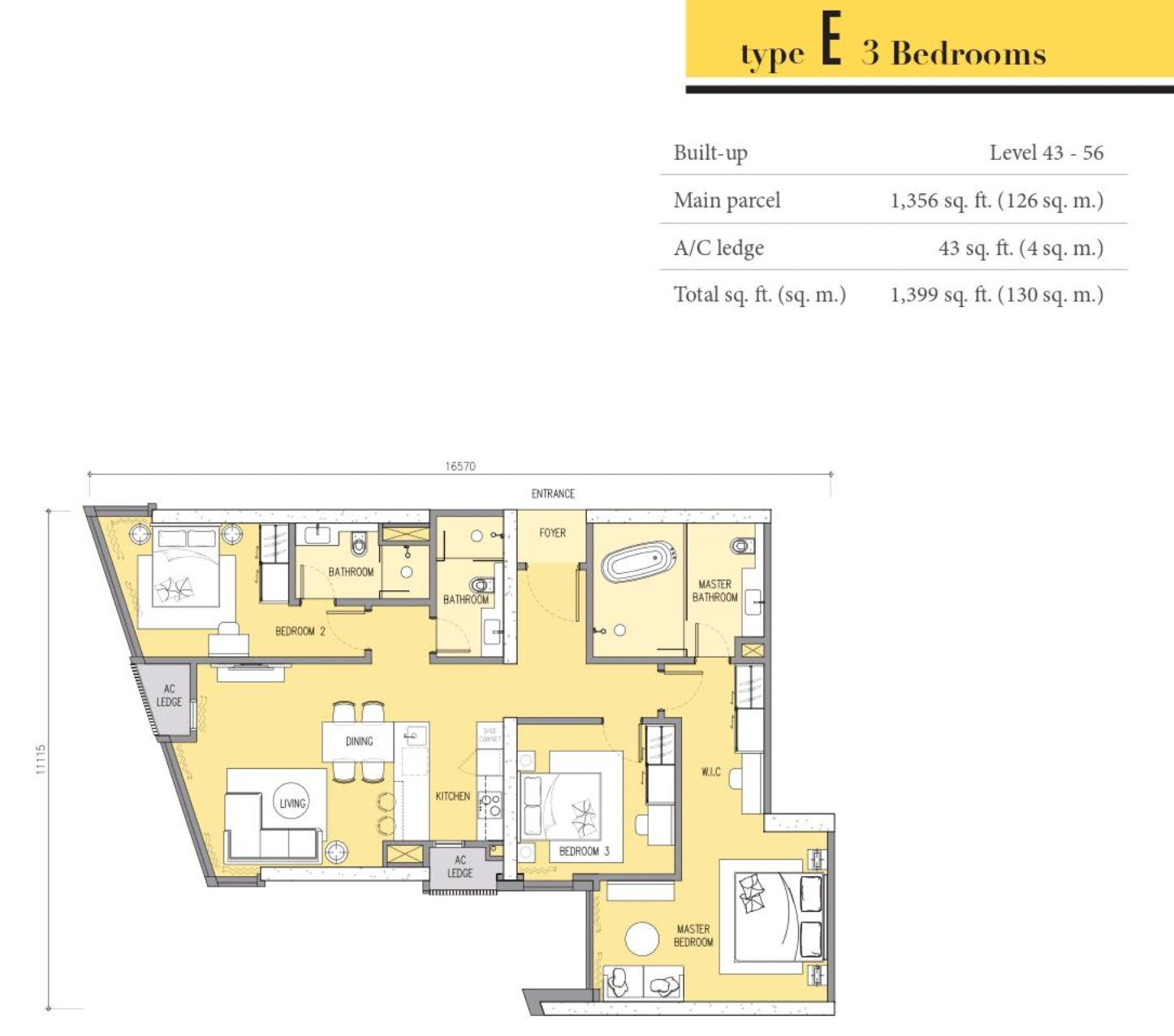 Ascott Star KLCC Type E 1399ƽ 4һͼ