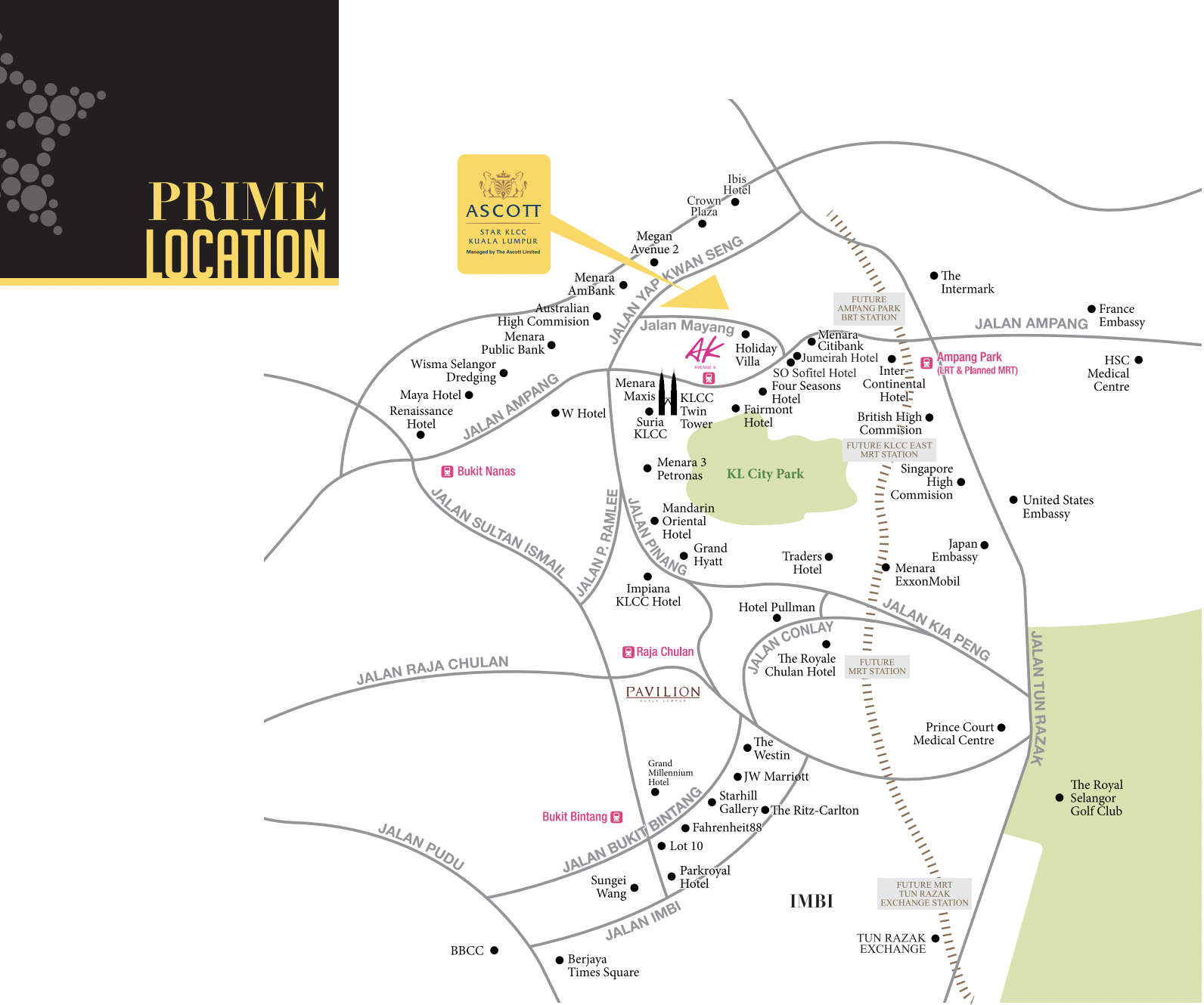 Ascott Star KLCCλõͼλJalan Yap Kwan Seng