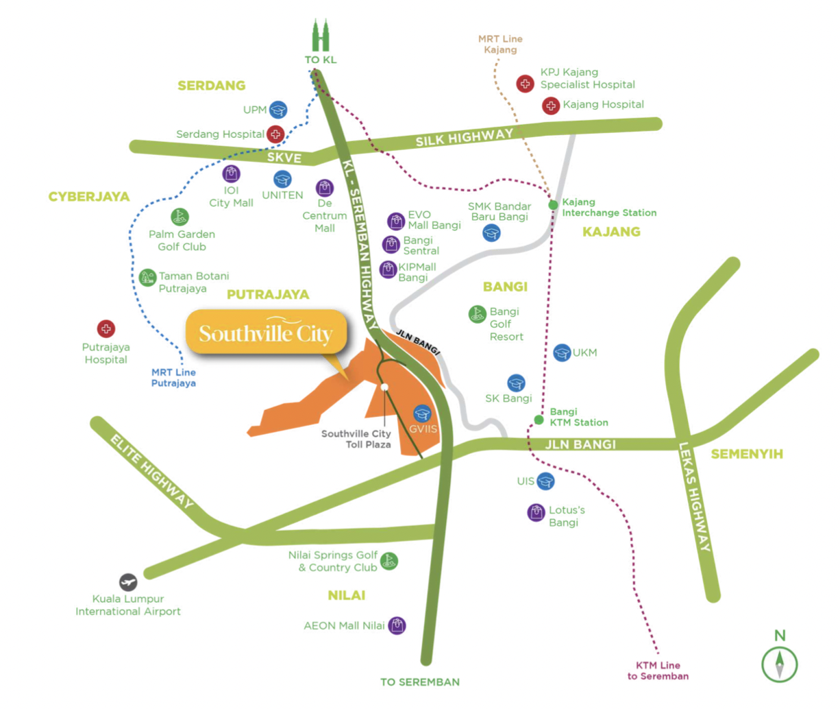 M Sinar Site Location Map