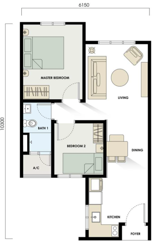 M Sinar Type A Floor Plan