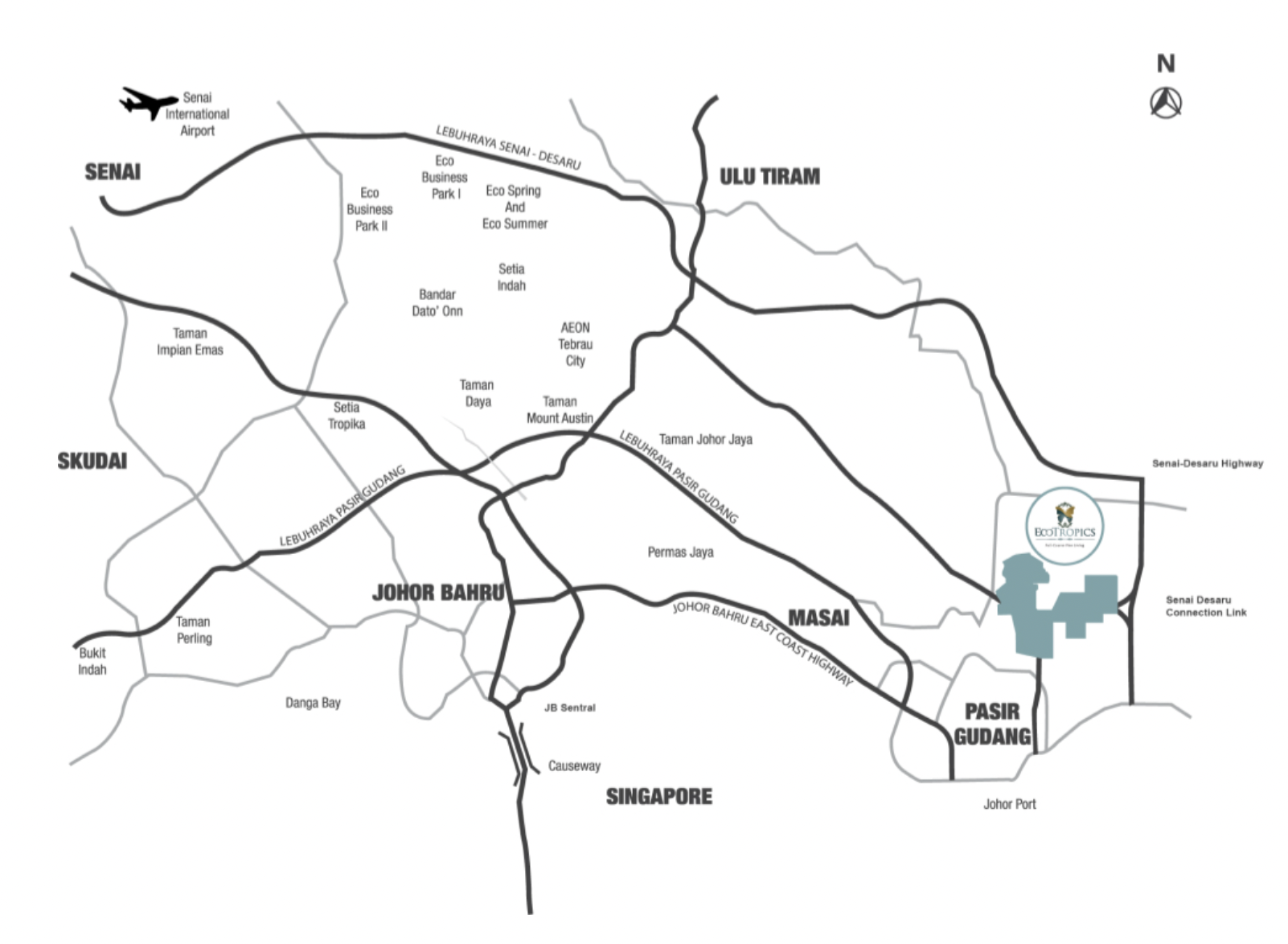 Eco Tropics Tana Location Map Corridor