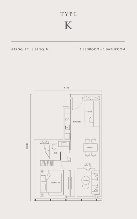 CloutHaus Type K Floor Plan