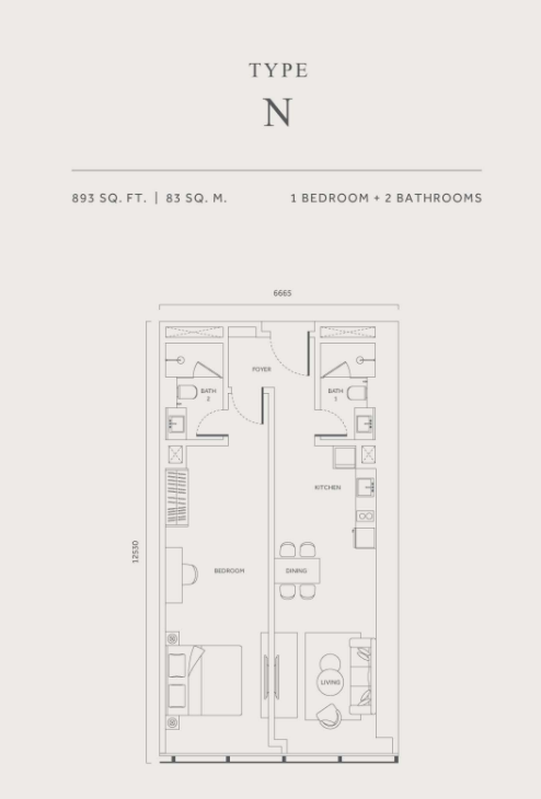 CloutHaus Type N Floor Plan