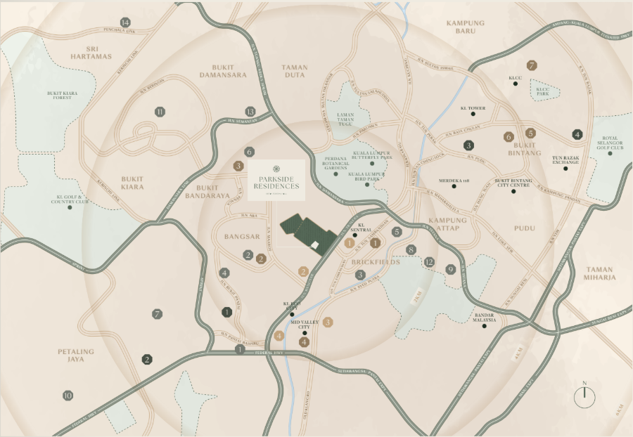 Parkside Residences ��ɳ����λ��ͼ