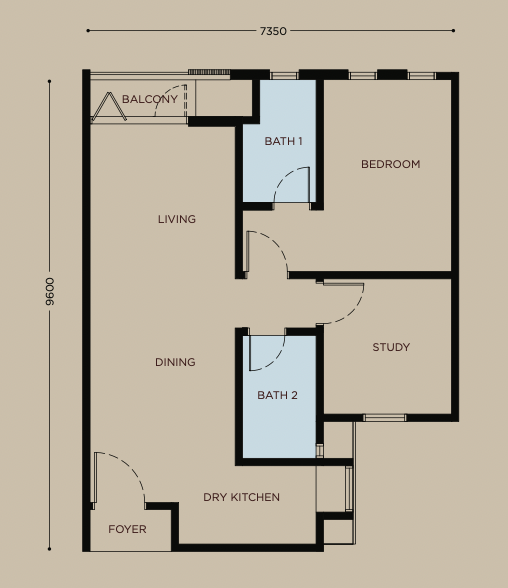 Bayu Damai Type A Floor Plan
