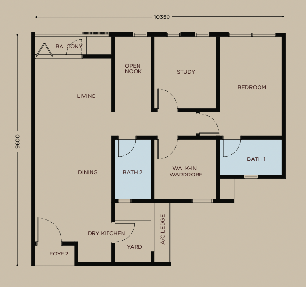 Bayu Damai Type B1 Floor Plan