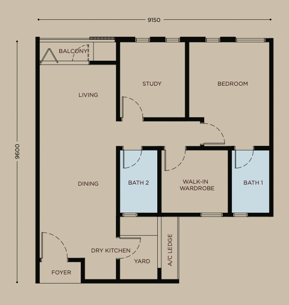Bayu Damai Type B Floor Plan