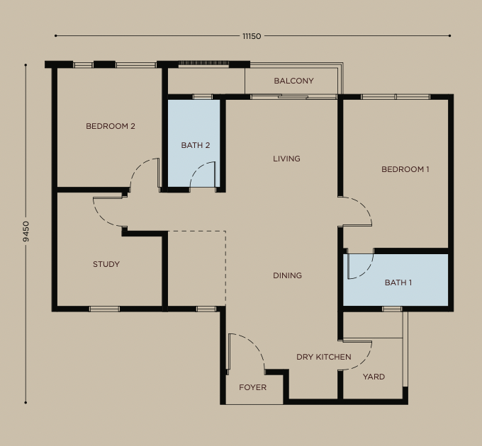 Bayu Damai Type C Floor Plan